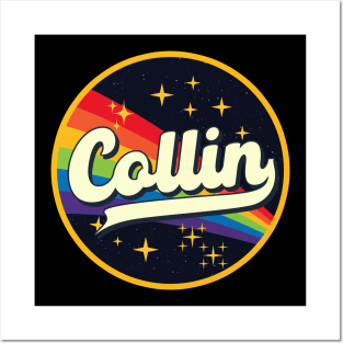 Collin // Rainbow In Space Vintage Style Posters and Art